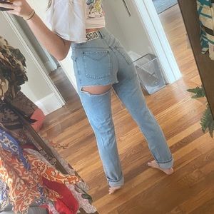 Ragged priest mom jean// free people